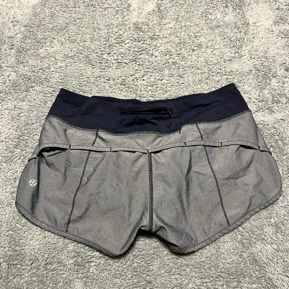 Lululemon Speed Shorts Womens 6 Blue Running Athletic - Picture 1 of 7